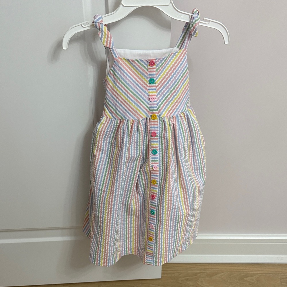 Bonnie Jean Multicolor Striped Dress 4T NWT